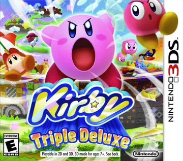 Kirby Triple Deluxe  (Europe)(En,Ge,Fr,Sp,It) box cover front